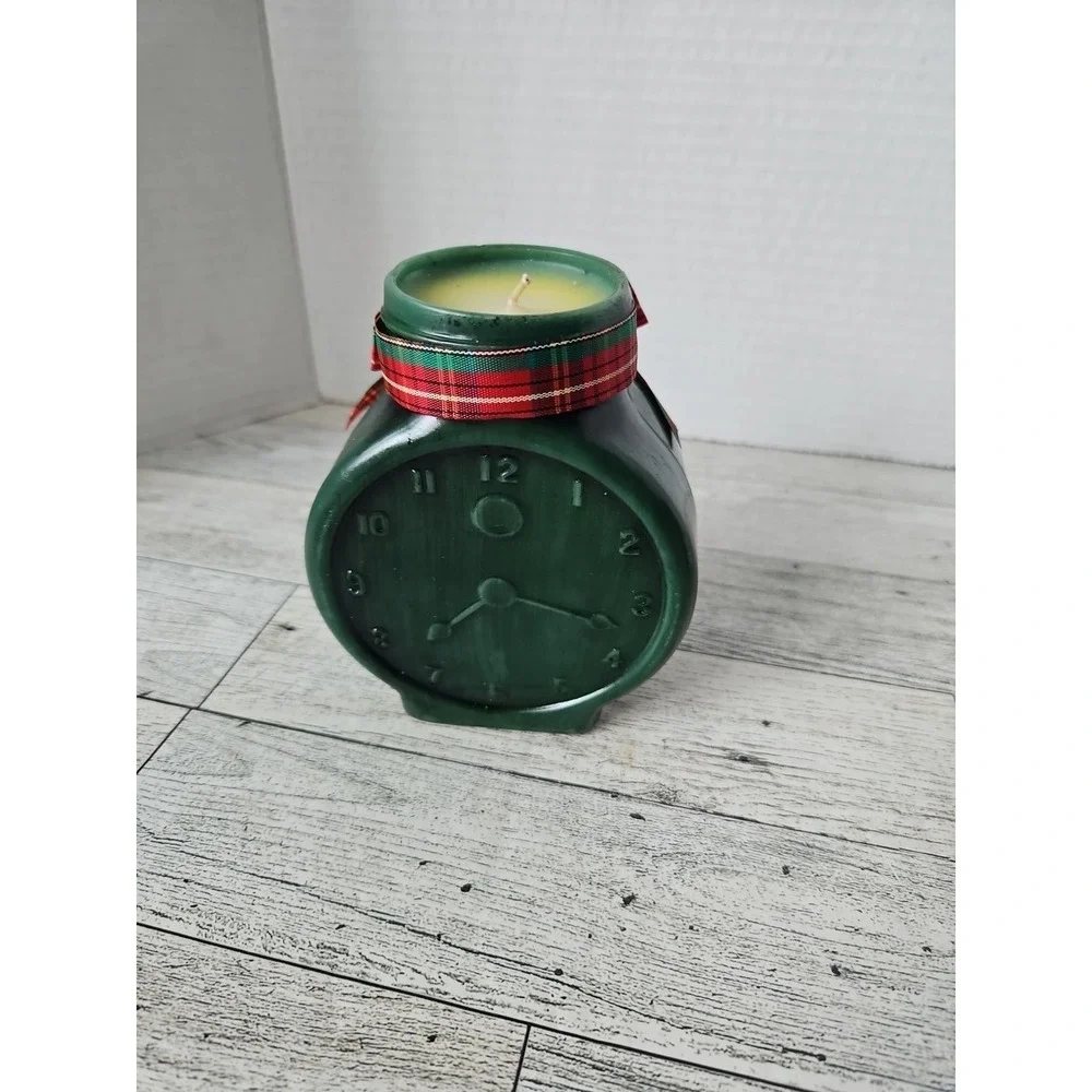 Handcrafted Keepsake Christmas Candles Night Before Xmas Vintage 1990 Santa Deco
